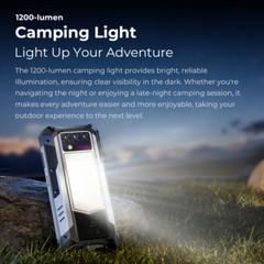 OUKITEL WP100 5G IP68 Phone Laser Rangefinder Camping Light 33000mAh 200MP 120Hz