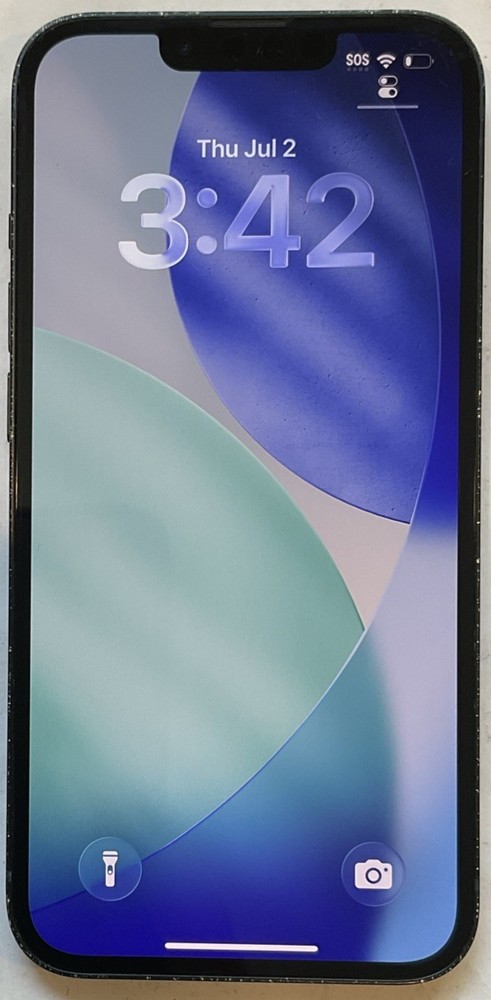 TESTED USED GSM UNLOCKED MIDNIGHT iPhone 13, 256GB A2482 MLAH3LL/A, 95% BATTERY.