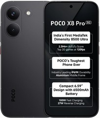 POCO X8 Pro Max (Black, 512GB 12GB RAM) 6.83″ Dimensity 9500s Global Version.