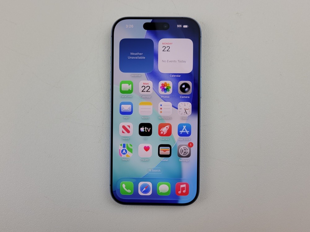 Apple iPhone 17 (A3258) 256GB – Blue (Unlocked) Smartphone – 100% Battery