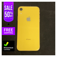 Apple iPhone XR 64GB Fully Unlocked Verizon Boost Mobile Att iOS LTE Very Good