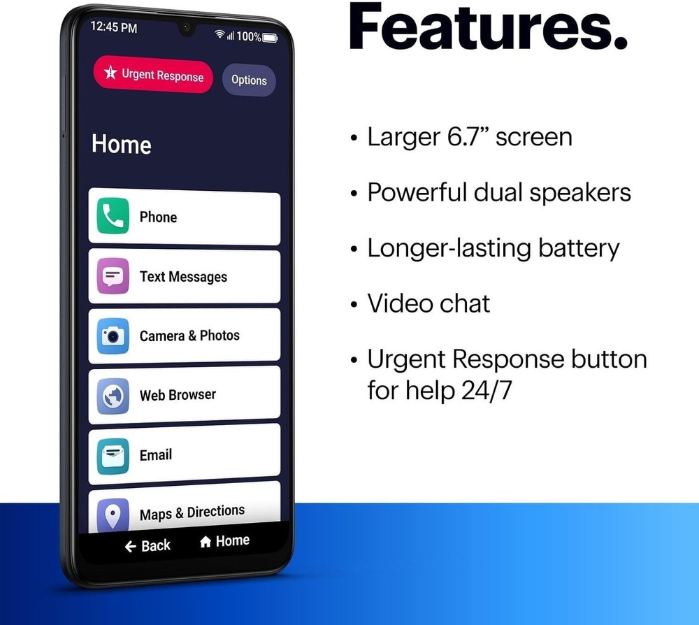 LIVELY Jitterbug Smart4 Senior Smartphone Other Wireless Carriers Not Compatible