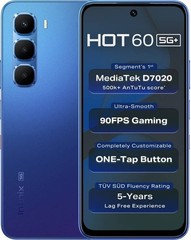 Infinix Hot 60 5G+ (Blue 128GB 6GB RAM) Dimensity 7020 Processor Global Version