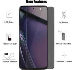 3PCS Privacy Screen Protector & Anti Scratch for Motorola Moto G Stylus 5G 2023