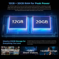 5G HOTWAV Hyper 8 Pro Android 15 AI Rugged Phone Loud Speaker Camping Light 512G