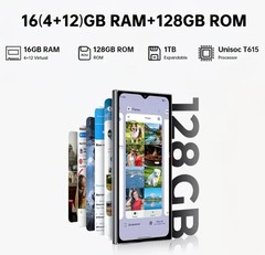 OUKITEL Dual Screen C62 Android 15 Phone, 16GB (4+12 Virtual) + 128GB Unlocked