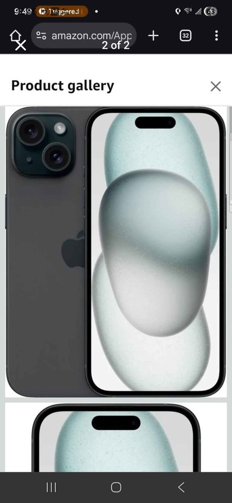 Apple Smartphone Black Bar Style Dual Rear Cameras Sleek Design High Performance