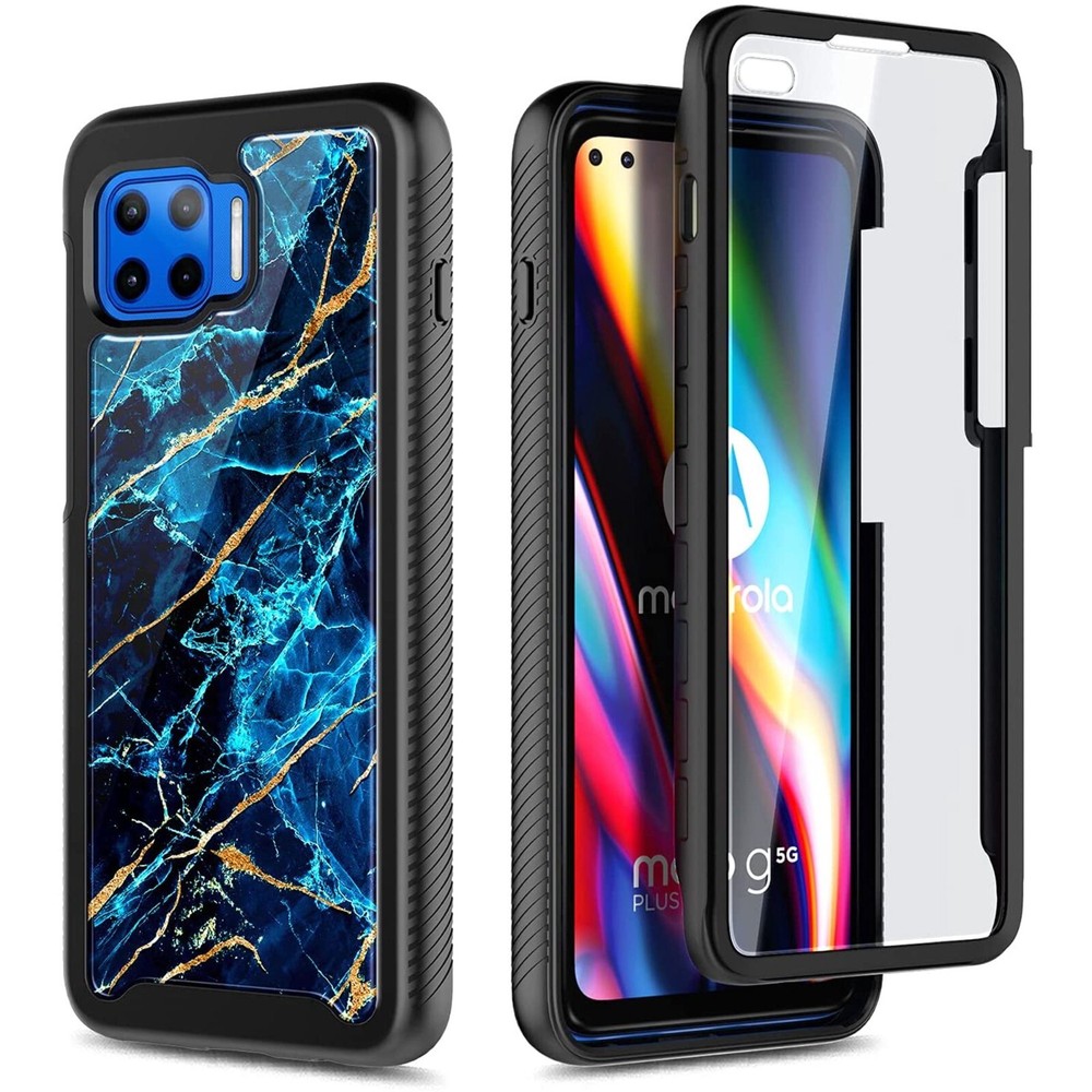 For Motorola Moto One 5G Case, Motorola UW Case with Built-in Screen Protection