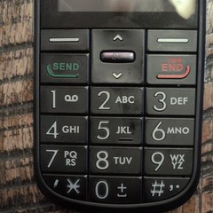 Alcatel Bar Cell Phone Black TracFone Wireless Easy to Use Large Buttons