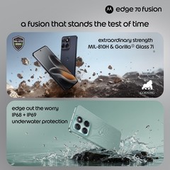 MOTOROLA Edge 70 Fusion (Blue , 12+512GB) Snapdragon® 7s Gen 4 SmartPhone.