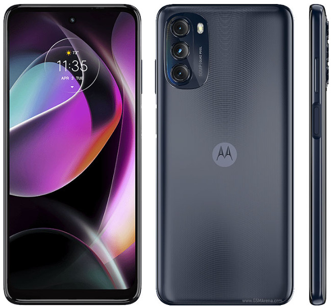 Motorola Moto G 5G (2022) T-Mobile Unlocked 64GB Moonlight Gray B Light Burn