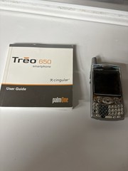 Palm One Cingular Treo 650 Cell Smartphone Silver qwerty bluetooth With Manual
