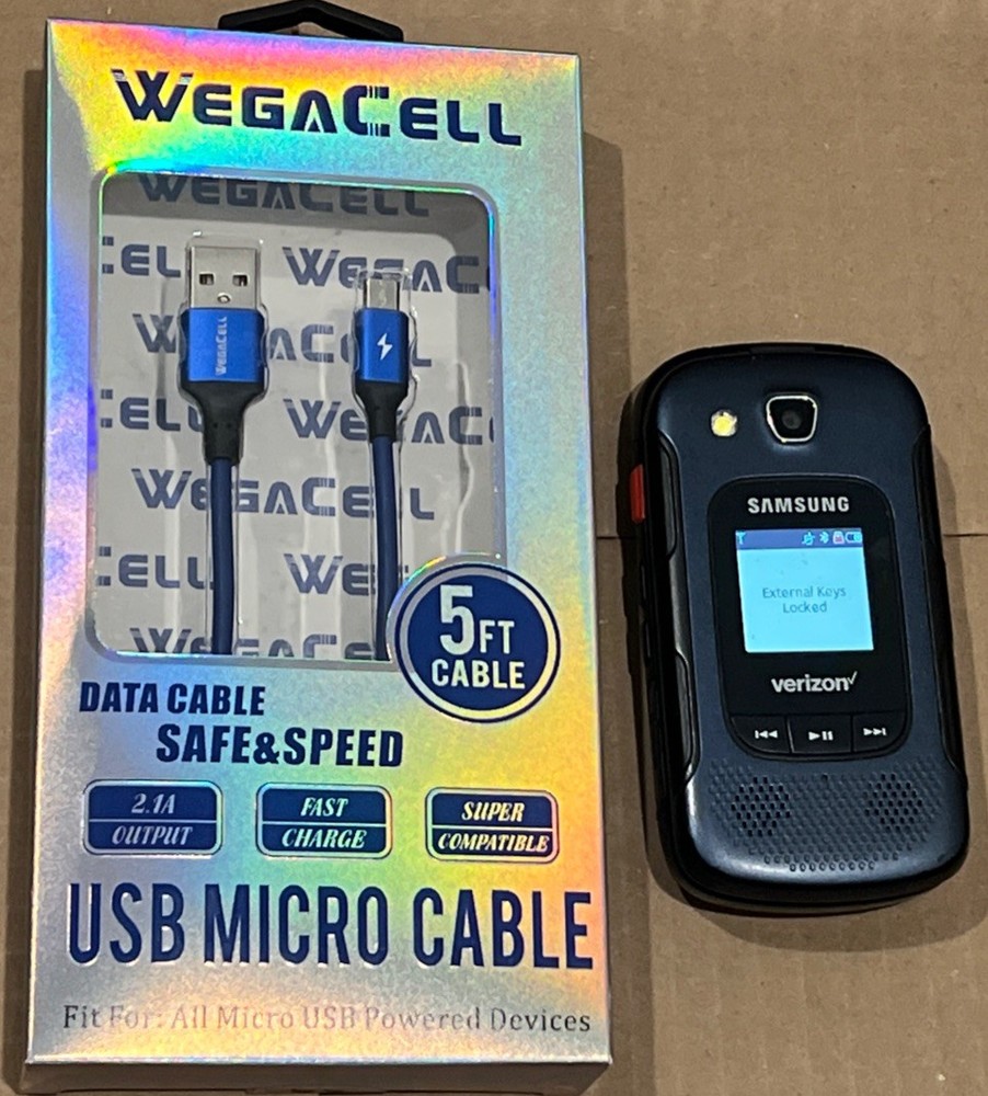 Samsung Convoy 4 SM-B690, Rugged, Blue Unlocked, Verizon, Reset, Tested, 👀 Info