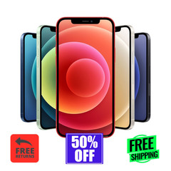 Apple iPhone 12 64GB/128GB Unlocked – Black Purple Red Screen 6.1″