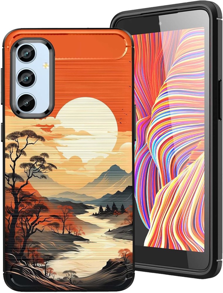 Samsung Galaxy A15 Brushed Texture Case, Ultra-Thin Soft TPU Phone Cover 6.5″