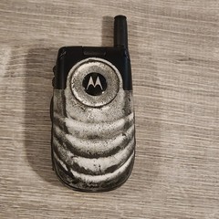 Motorola i530 iDEN Black & White Flip Phone Nextel PTT 💥Parts Or Repair Only💥