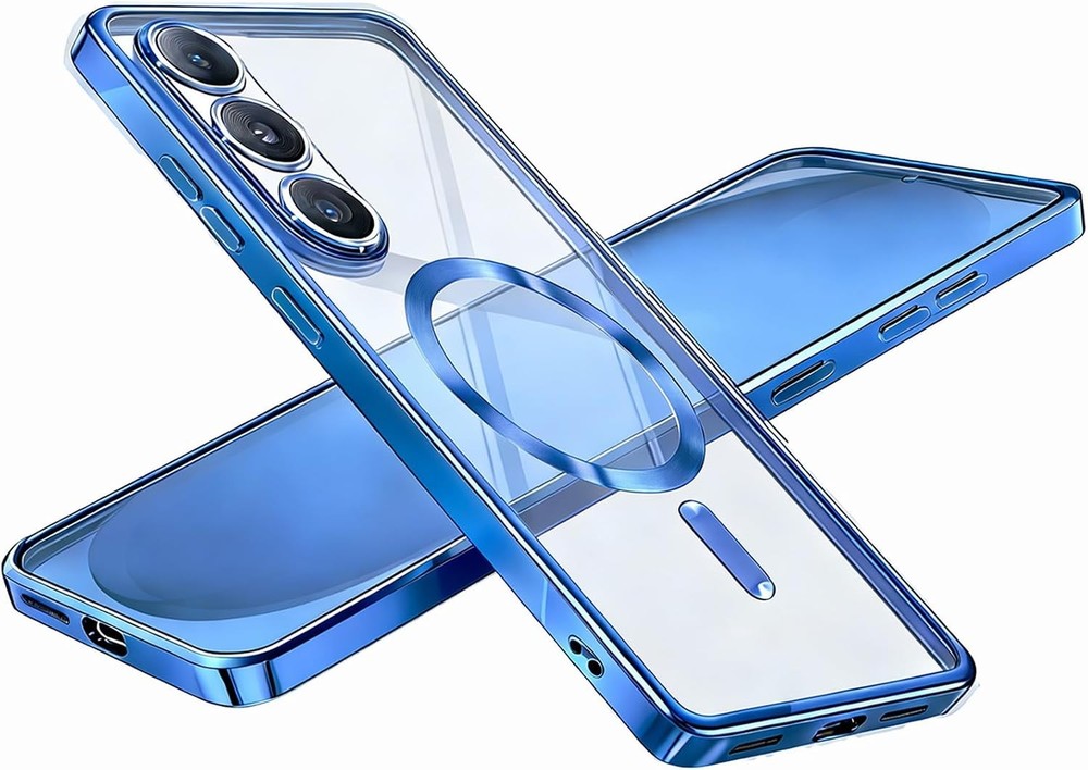 Magnetic Case for Samsung Galaxy S26 Plus with Camera Cover, Glossy Luxury Slim