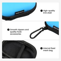 Earbud Case Holder Earphone Case Wired Headphone Storage Pouch Hard EVA Small Zi
