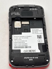 Alcatel 4053S Jitterbug Lively Flip 2 Phone 4G 16GB Big Buttons for Seniors Red