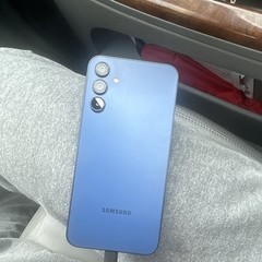Samsung Blue Bar Smartphone with Dual Rear Cameras Sleek Design Mobile Phone