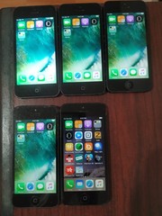 Lot of 5 Apple iPhone 5 32GB (1pc) 16GB(4pcs) A1428 / A1429 Gray