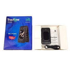 Tracfone Blu Flex B300V Flip Phone Black Open Box Basic Cell Phone