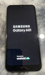 Samsung Galaxy A01 SM-A015A AT&T PREPAID CELL PHONE ANDROID 16GB BLACK GOOD