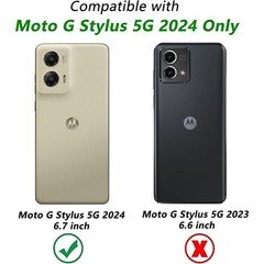 For Motorola Moto G Stylus 5G 2024 Case With 3-Layer Mil-Grade cover& kickstand