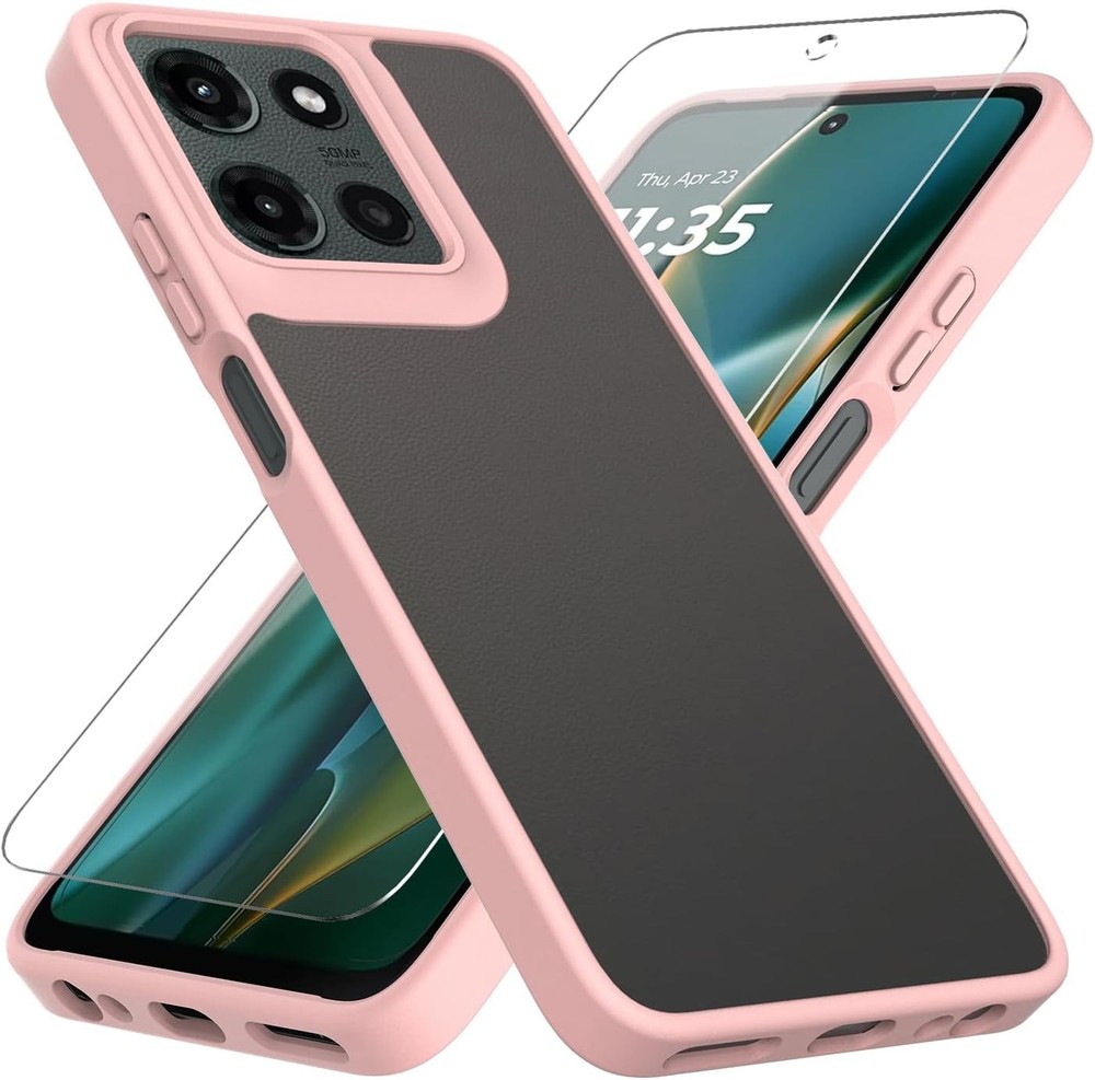 Motorola Moto G 5G 2025/2026 & Moto G Play 2026 Case with Tempered Glass Protect