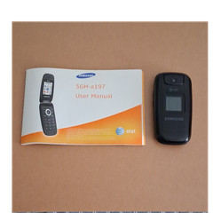 Samsung SGH-A197 AT&T Flip Phone Black 16GB 3.0MP Android Used