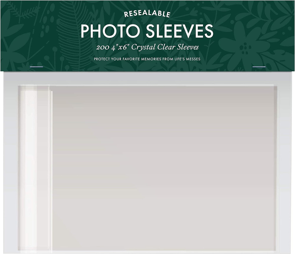 Jot & Mark 4X6 Photo Sleeves (200 Count) – Crystal Clear Archival Plastic Sleeve