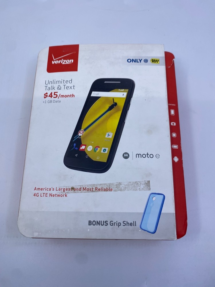 Verizon Prepaid – Motorola Moto E 4G with 8GB Memory No-Contract Cell Phone