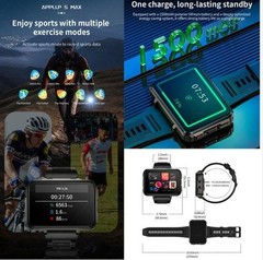 APPLLP 5 Max 4G Android 10.7 Smartwatch Dual Camera 2.4″ Large Screen GPS WiFi