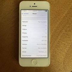 iPhone 5 (2012) A1429 32GB White/Silver Good Condition