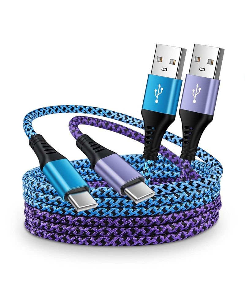 3A USB-C Fast Charger Adapter 2-Pack with 6ft Cable for iPhone 17/16e