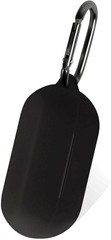 Geiomoo Black Silicone Protective Case with Carabiner for Anker Soundcore Life A