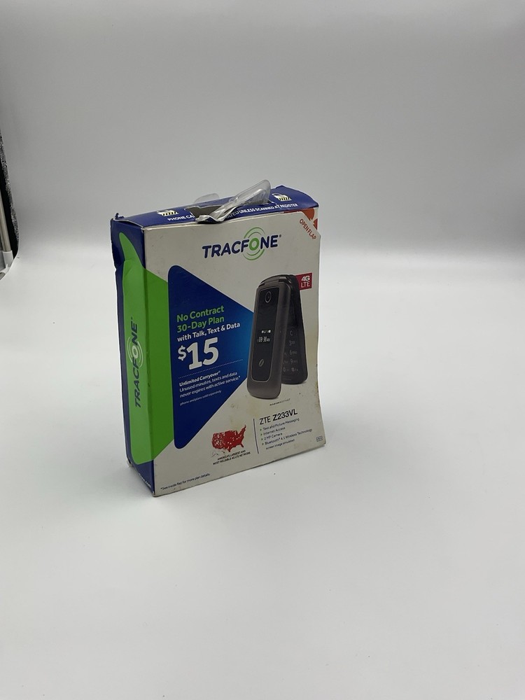 TRACFONE Z232TL Black & Gray 4G LTE Flip Cell Phone