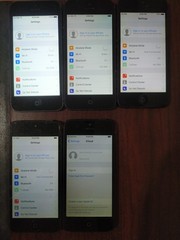 Lot of 5 Apple iPhone 5 32GB (1pc) 16GB(4pcs) A1428 / A1429 Gray