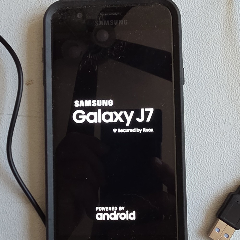 Samsung Galaxy J7 SM-J737U 32GB Black Android Bar Smartphone w/ OtterBox