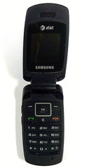 Samsung SGH-A137 – Navy Blue and Black ( AT&T ) Small Cellular Flip Phone