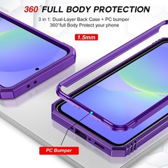Samsung Galaxy A37 5G Phone Case with [2 Packs] Screen Protector and Kickstand