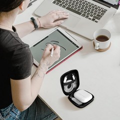 Portable EVA Earbud Case Organizer Bag SD Card Earphone Accessories Carabiner