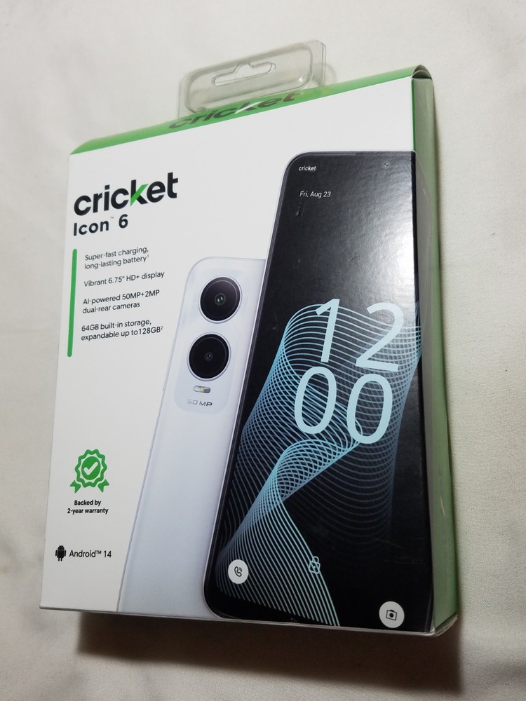 Cricket Wireless Prepaid ICON 6 Android Fast 5G Smartphone SL219C Cell Phone