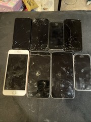 Lot Of 8 Mixed Apple iPhone – Mix GB – Locked- Cracked