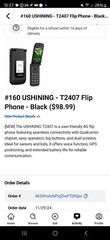 USHINING 4G Unlocked Flip Phone with Qualcomm Chip GPS Positioning, Big Button