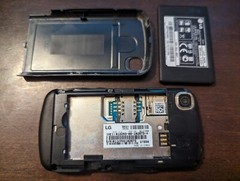 LG Encore GT550 Black – AT&T – Tested Working – Phone Only – No SIM or cables
