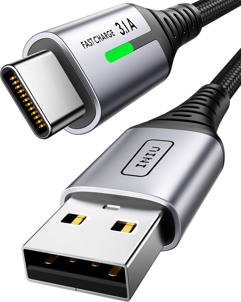 3.1A USB-C Fast Charger Adapter for iPhone 15 Pro Max, Samsung S24, 6.6ft