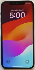 USED BLACK GSM UNLOCKED iPhone 12, 128GB A2172 MGF93LL/A, 88% BATTERY iOS 17.4.1