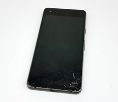 Google Pixel 2 64GB Just Black Smartphone **Broken Back + Blank Screen**