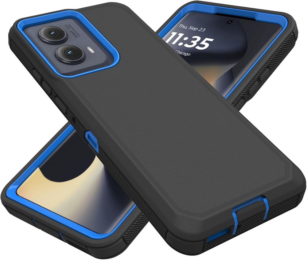 Heavy Duty Defender Case for Motorola Edge 2024, Dustproof Shockproof Protection